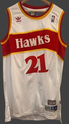Dominique Wilkins Atlanta Hawks Adidas Swingman Jersey White NWOT XXL - Image 1 of 4