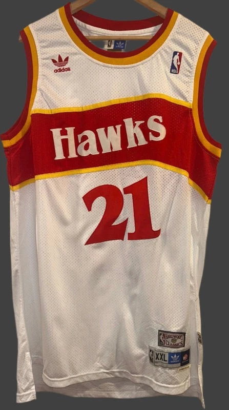 Camiseta Dominique Wilkins Atlanta Hawks Adidas Swingman Blanca Nueva Sin Etiquetas XXL Foto 1 de 4