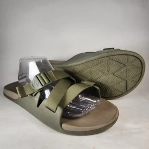 CHACO Men's Chillos Slide Size 14 Green Comfort Outdoor Waterproof Sandals Shoes - Picture 1 of 14