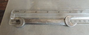 VINTAGE VLCHEK 723 CHRO-MOL 3/8" X 7/16" WRENCH WWII JEEP TOOL KIT MB WILLYS GPW - Picture 1 of 16