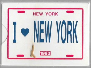 I ❤️ New York License Plate 1993 Playing Cards Deck NOS Sealed - Picture 1 of 1