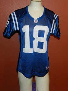Women's Peyton Manning Indianapolis Colts Reebok Football Jersey Medium Blue - Picture 1 of 9