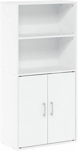 Pasir 4-Tier Storage Bookcase, Bookshelf, Multipurpose Shelf, White - Picture 1 of 7