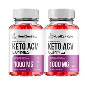 2-Pack NutriZen Keto Gummies, NutriZen Keto ACV Gummies Weight Loss -120 Gummies - Picture 1 of 3
