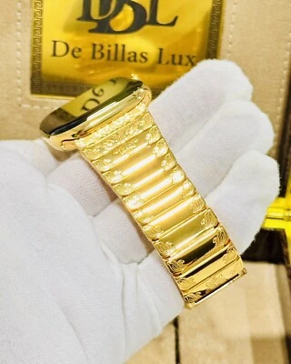 CUSTOM 24K Gold Plated 46MM Apple Watch SERIES 10 ENGRAVED NANO COATING LTE GPS - Image 1 of 4