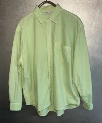 Fresh Produce Long Sleeve Button Up Shirt Mens Size M Mint Green Cotton Casual - Image 1 of 4