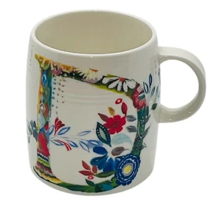 Taza de café Anthropologie letra D Starla M. Halfmann oficina en casa 10 oz - Imagen 1 de 4