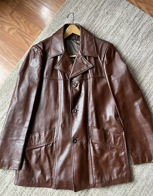 neiman marcus chaqueta de cuero vintage para hombre Foto 1 de 3