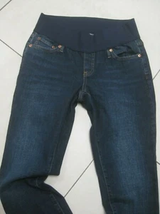 Maternity jeans size 10 28 tapered leg BNWOT blue stretch GAP 1969 GIRLFRIEND  - Picture 1 of 9