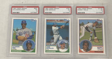 4 PSA - 1983 Topps Traded # 64t 75t 83t & 116t Mike Madden Pena Trillo Morales