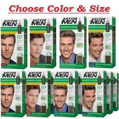 Champú Just For Men color gris color de cabello para hombre color de cabello, elige el color Foto 1 de 4