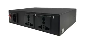 Professional 2-Port Remote Power Switch With Universal AC Outlets - Picture 1 of 10