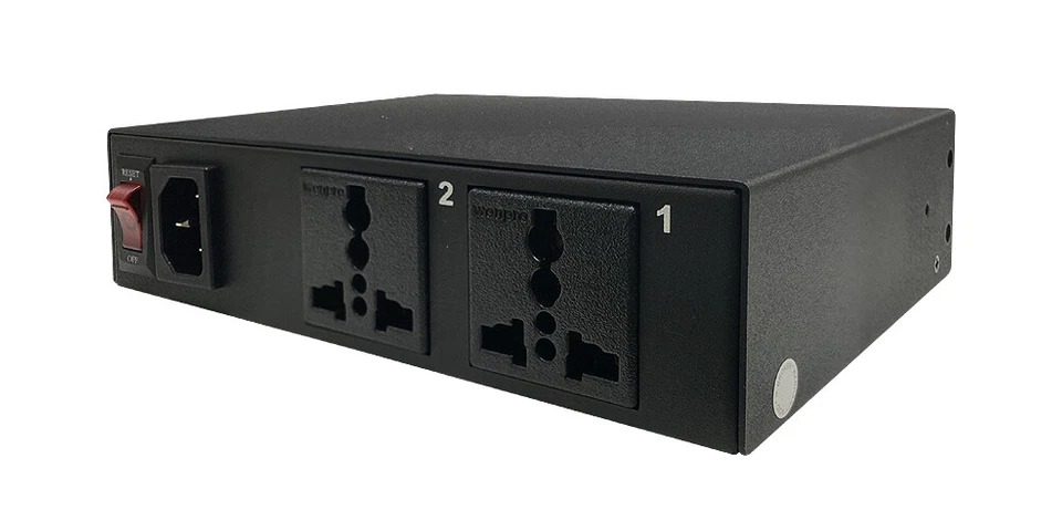 Professional 2-Port Remote Power Switch With Universal AC Outlets - Image 1 of 4