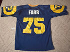 Vintage Demarco Farr Los Angeles Rams Jersey Yellow Blue Starter 46 M Usa Made