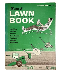 Vintage 1960 Sunset Lawn And Ground Cover Book Softcover Booklet Ephemera 8x11" - Picture 1 of 8