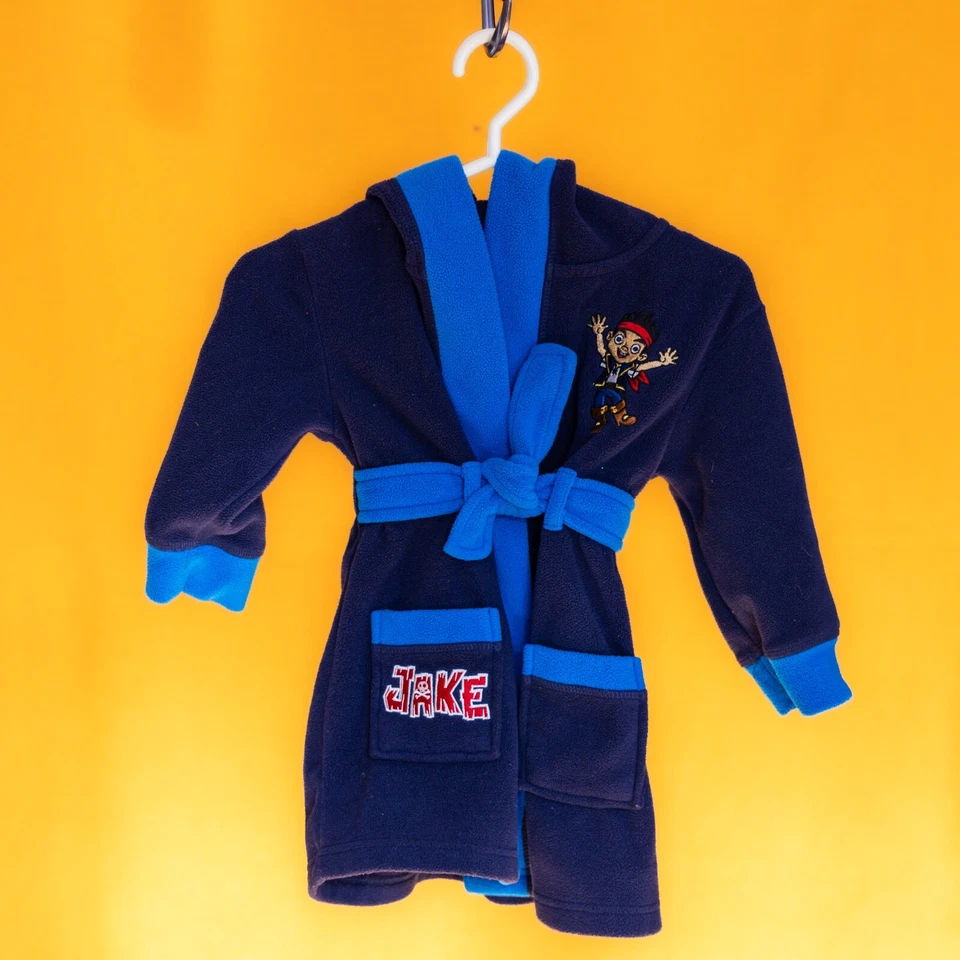 Bata de los Piratas del País de Nunca Jamás 2T - Vellón con Capucha con Cinturón y Bolsillos Foto 1 de 1