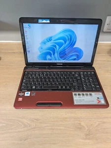 FAST WINDOWS 11 LAPTOP 1TB SSD 16GB RAM QUAD CORE AMD GPU MS OFFICE RED - Picture 1 of 15