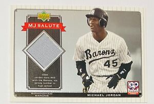 Michael Jordan 2001 Upper Deck MJ Salute Barons Game-Used Jersey Patch MJ-J1