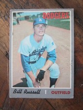 1970 OPC O Pee Chee #304 Bill Russell Los Angeles Dodgers Rookie Vintage ZB3