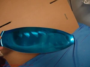 Vtg. MCM Olden Design Norway Blue Enameled Aluminum BREAD PLATTER - Picture 1 of 4