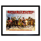 Ad Cultural Exhibition Buffalo Bill Wild West Show Framed Print 12x16 Inch