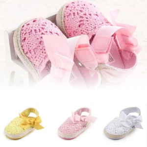 Baby Infant Soft Sole Crib Toddler Newborn Shoes 0-18 M Anti-slip Kids Girls - Picture 1 of 11
