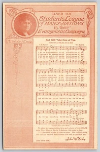 Cartolina Società Studentesca di Molte Nazioni nelle Campagne Evangelistiche Canzone Testo C24 - Foto 1 di 2
