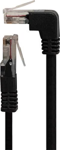 Straight RJ45 cable to Right Angled Upwards facing RJ45 cable Length 0.5m - Picture 1 of 1