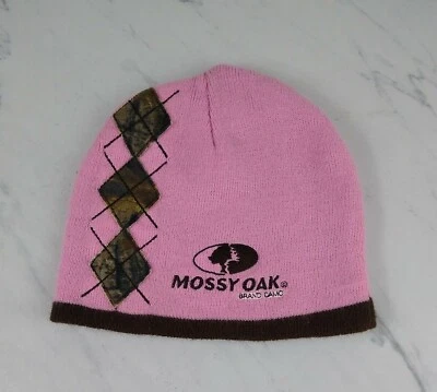 Mossy Oak Pink & Camo Outdoor Women's Beanie Hat Never Worn - Image 1 of 4
