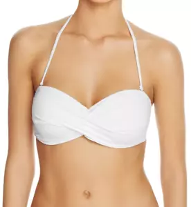 Tommy Bahama Pearl Twist Bandeau Bikini Top White L73928 Womens Size S - Picture 1 of 6
