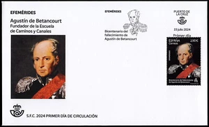 España Spain SPD 5766 2024 Efeméerides Bicentenario del fallecimiento de Agust - Imagen 1 de 1