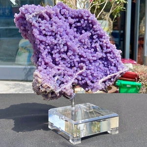 7.6LB Grape Agate Specimen,Metaphysical,Quartz Crystal,Unique - Picture 1 of 19