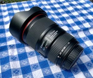 Canon EF 16-35mm f/4L IS USM Wide-Angle Zoom Lens with Hood Excellent Condition - Picture 1 of 4