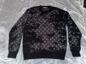 Louis Vuitton Distressed Monogram Crewneck Large Made in Italy by Virgil Abloh - Picture 1 of 8