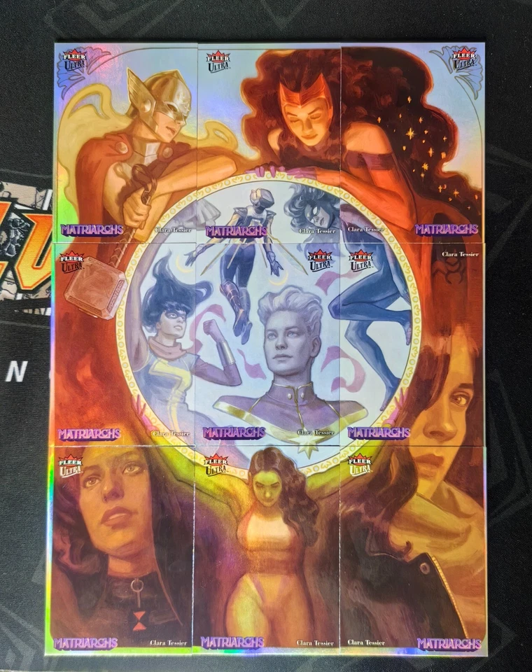 2024 UD FLEER Marvel Matriarchs of Marvel Clara Tessier 3X3 Puzzle Full Set - Image 1 of 1