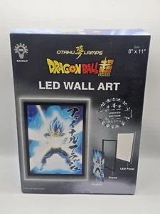 Otaku Lamps Dragonball Super 8" x 11"LED WALL ART Backlit LIMITED EDITION Vegeta - Picture 1 of 6