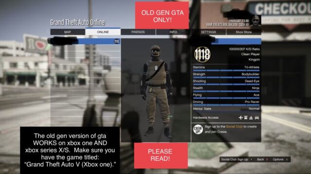 Gta 5 Xbox One Mod 16.6 Trillion Rank 7981 (24/7 INSTANT AUTOMATIC  DELIVERY) 