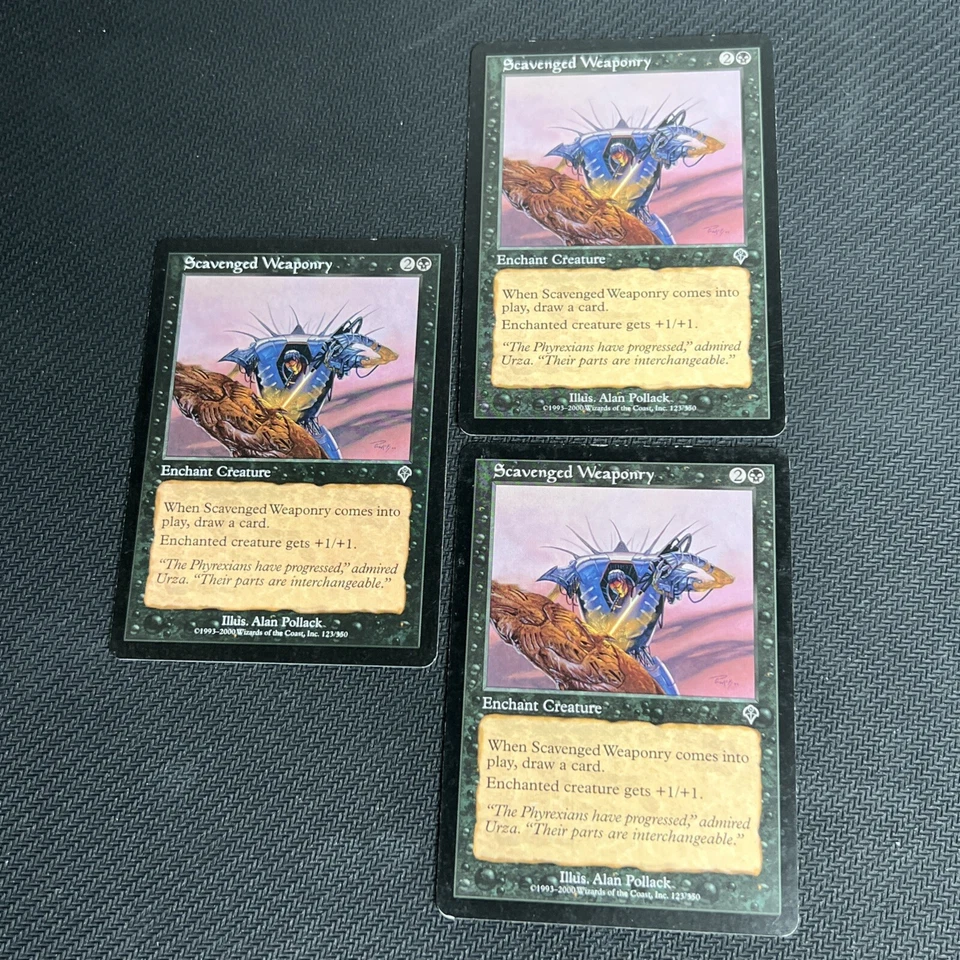 Scavenged Weaponry MTG Invasion Magic the Gathering Black Playset 3 - Image 1 of 4