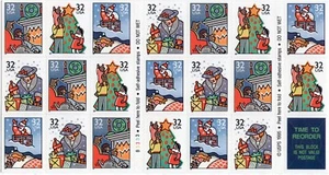 Scott #3116a Christmas Family Scenes Booklet of 20 32¢ Stamps - MNH - Picture 1 of 2