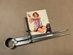 Antique Sandow XX Brand New York Inside Flat Leg Caliper Hand Tool - Machinist - Picture 1 of 13