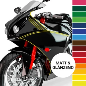 Zierstreifen Seitenstreifen 1 mm - 10 mm Motorrad Schwarz Silber Gold Gelb Blau - Bild 1 von 3