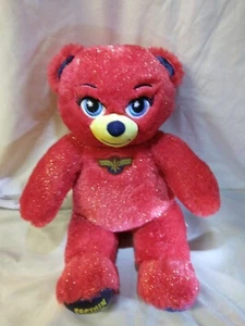 Build A Bear Red Glitter Sparkle Captain Marvel  Pre Owned Good Condition 2018 - Picture 1 of 8