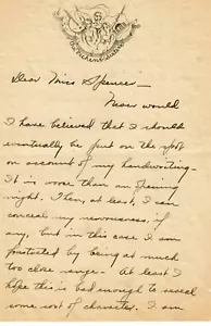 RARE! “Pickens Sisters" Renowned Actress Helen Pickens Hand Written Letter - Picture 1 of 2