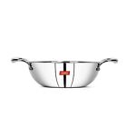 Sumeet Cook Smart Triply Stainless Steel Kadhai - 1.1 Ltr - 18Cm- Free Shipping