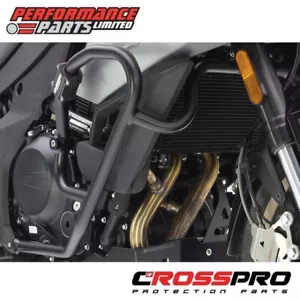 CF Moto 700 MT 2024 CrossPro Gloss Black Aluminium Crash Bar Kit - Picture 1 of 4