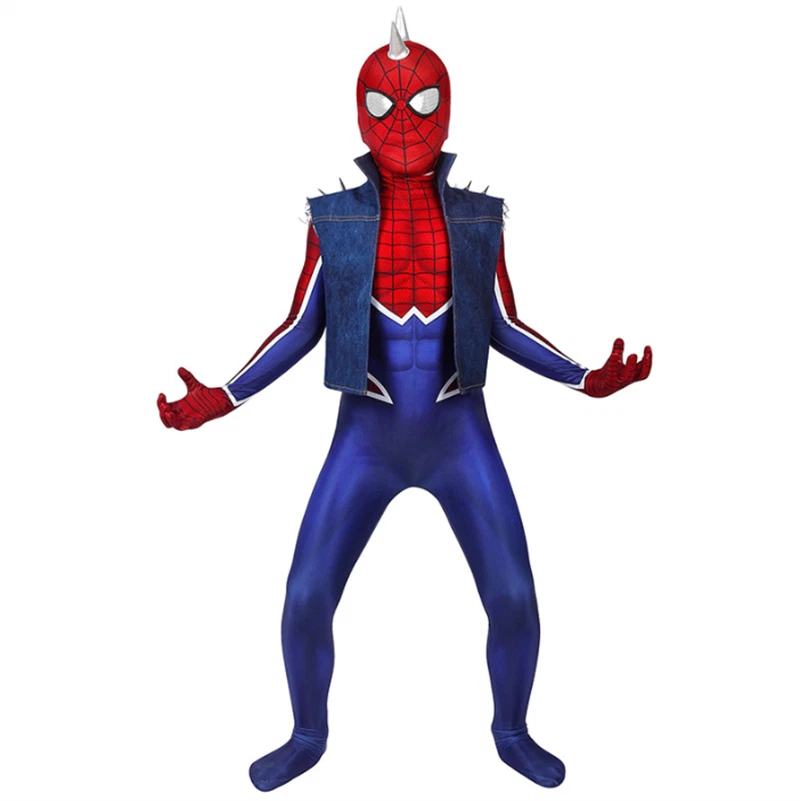 Spider-Man:Across The Spider-Verse Spider-Punk Disfraz Body Niños Traje Foto 1 de 4