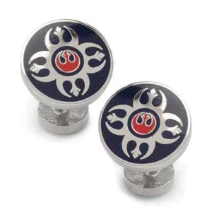 Rebel Blue Red Cufflinks - Picture 1 of 4