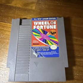 Wheel of Fortune Junior Edition Tested Authentic Nintendo NES 1989 - FAST SHIP!