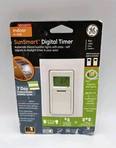 GE Digital Timer #15312 SunSmart 3 Way Indoor 7 Day Programmable, NEW Sealed NIB - Picture 1 of 6