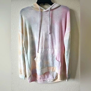 NWT For the Republic Women's Pastel Tie-Dye Hoodie Sweater Size M. - Picture 1 of 10